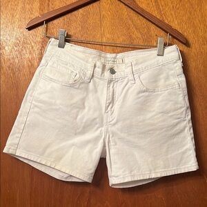 Levi’s 515 White Denim Shorts